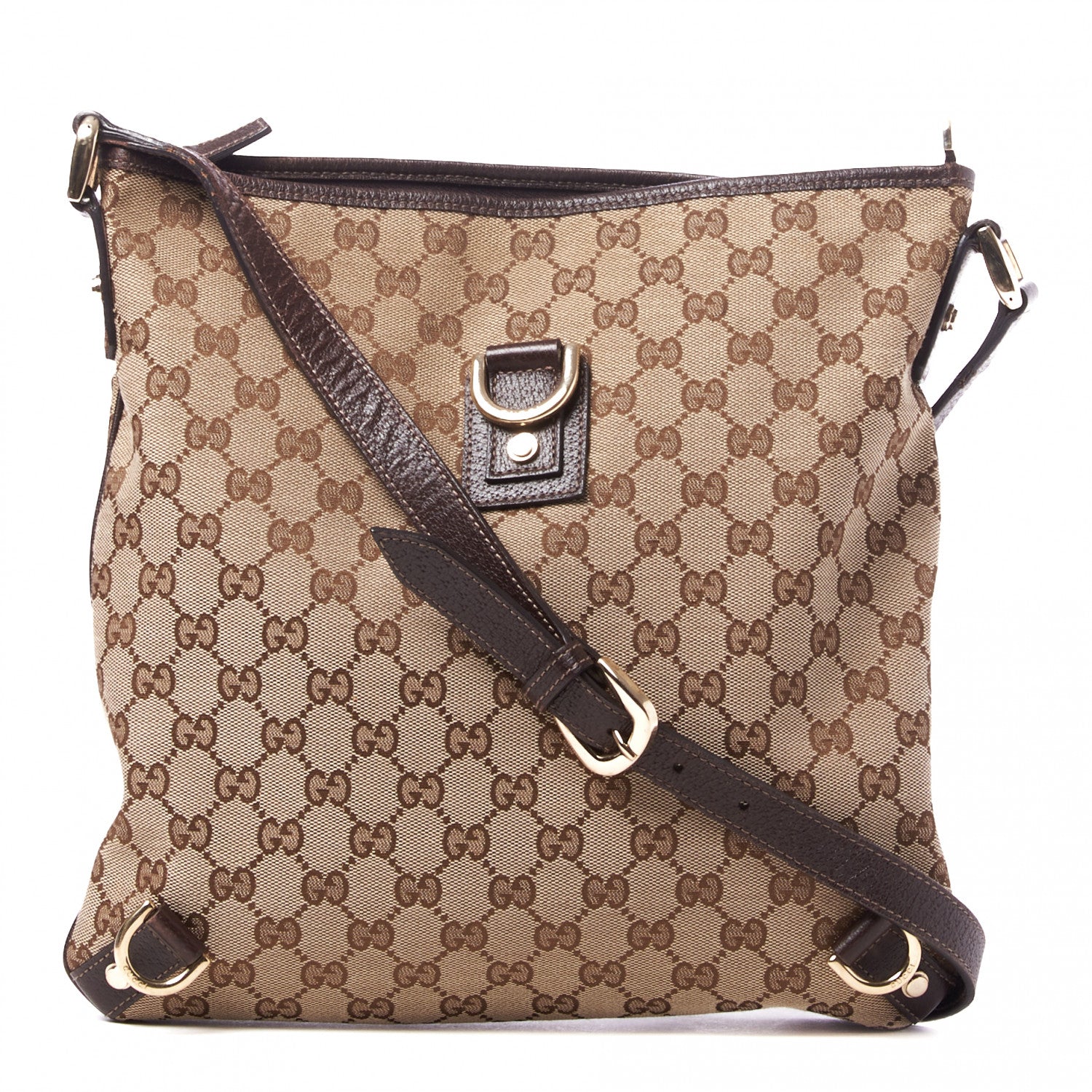 Gucci Monogram Abbey Messenger Bag Dark Brown 1 of 8
