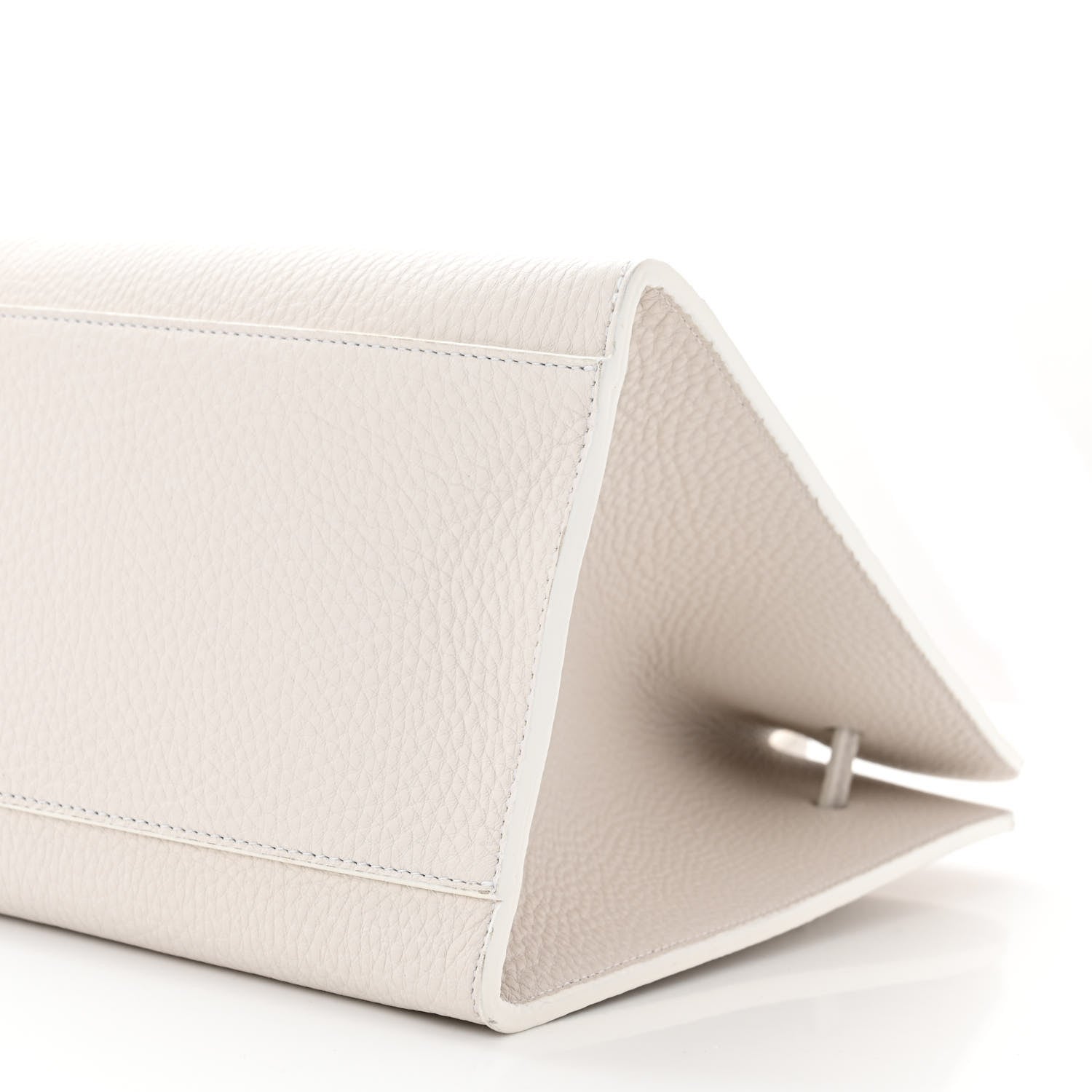 Mansur Gavriel Tumbled Calfskin Sun Bag White 9 of 10