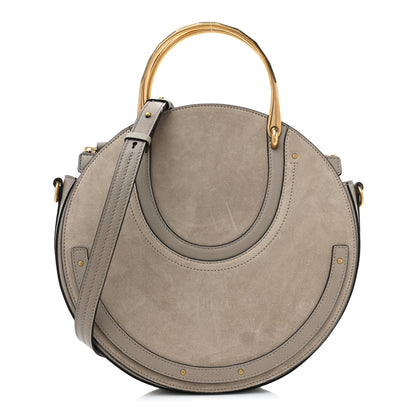 Chloe Calfskin Suede Medium Pixie Bag Motty Grey 1 of 10