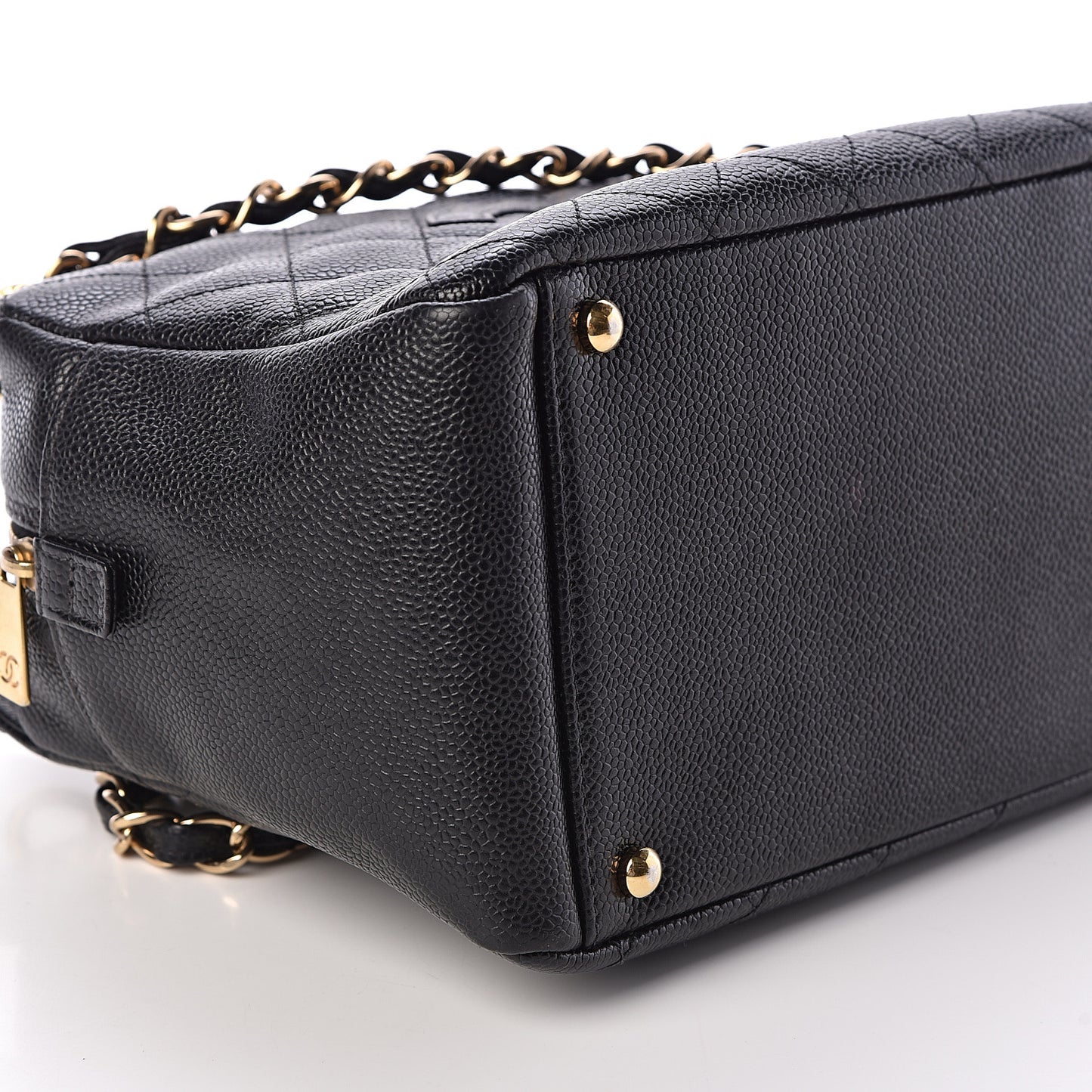 Caviar Quilted Petit Timeless Tote PTT Black