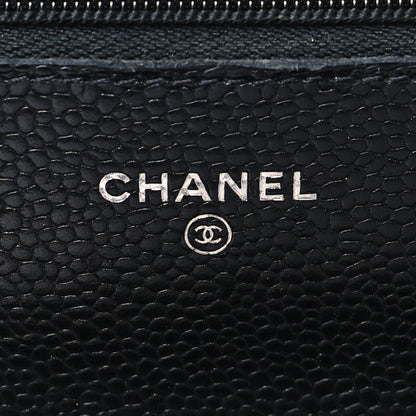 Chanel Caviar Quilted Wallet on Chain WOC Black 7 of 11