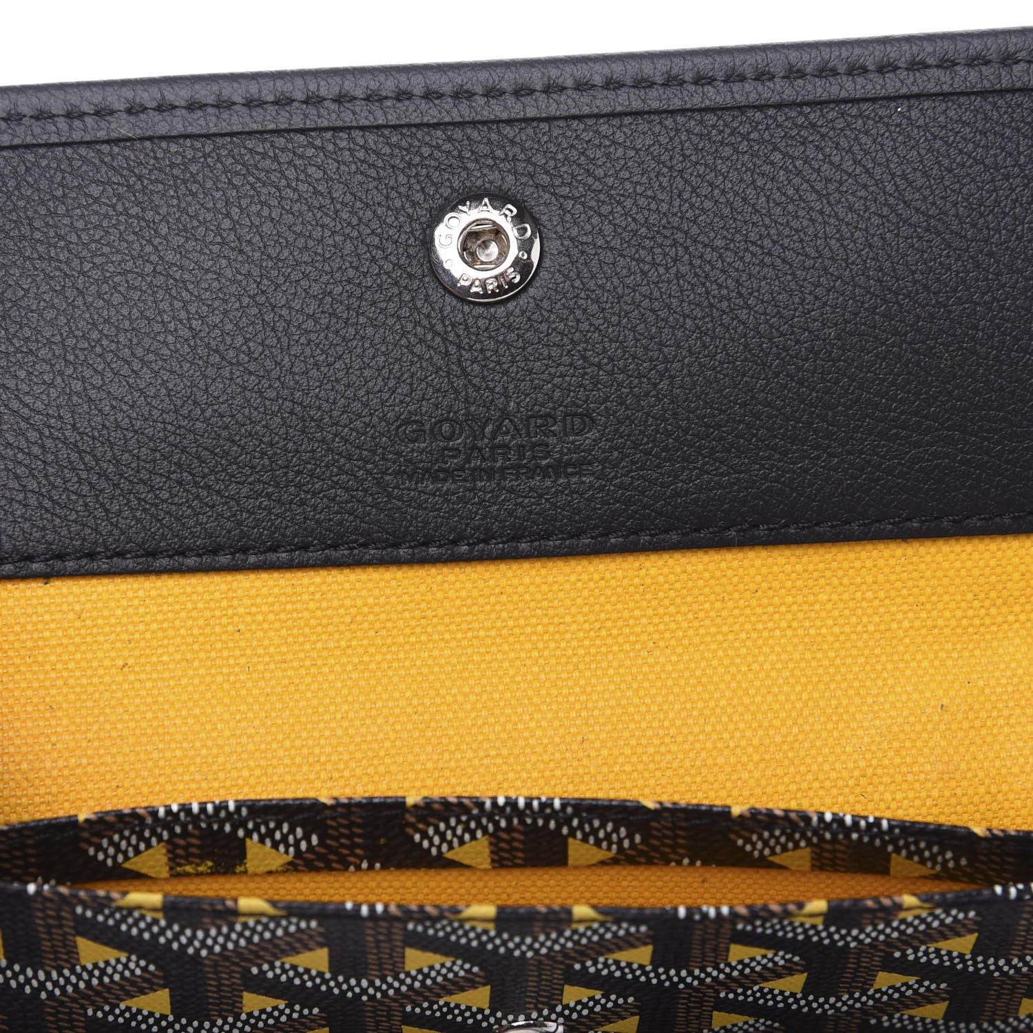 Goyard Goyardine Saint Louis Claire Voie PM Black Yellow 5 of 8