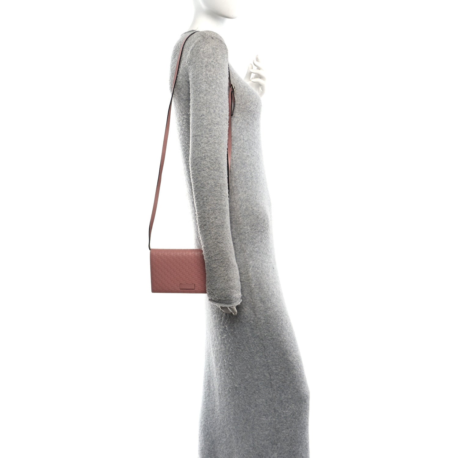 Gucci Microguccissima Crossbody Wallet Soft Pink 2 of 9