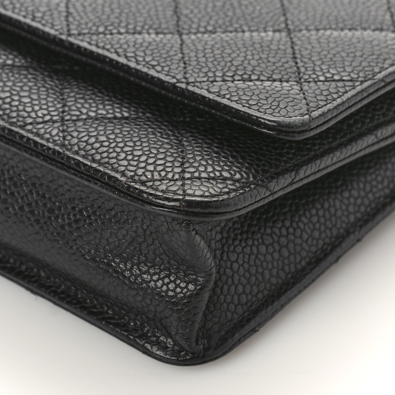 Chanel Caviar Quilted Wallet on Chain WOC Black 9 of 10