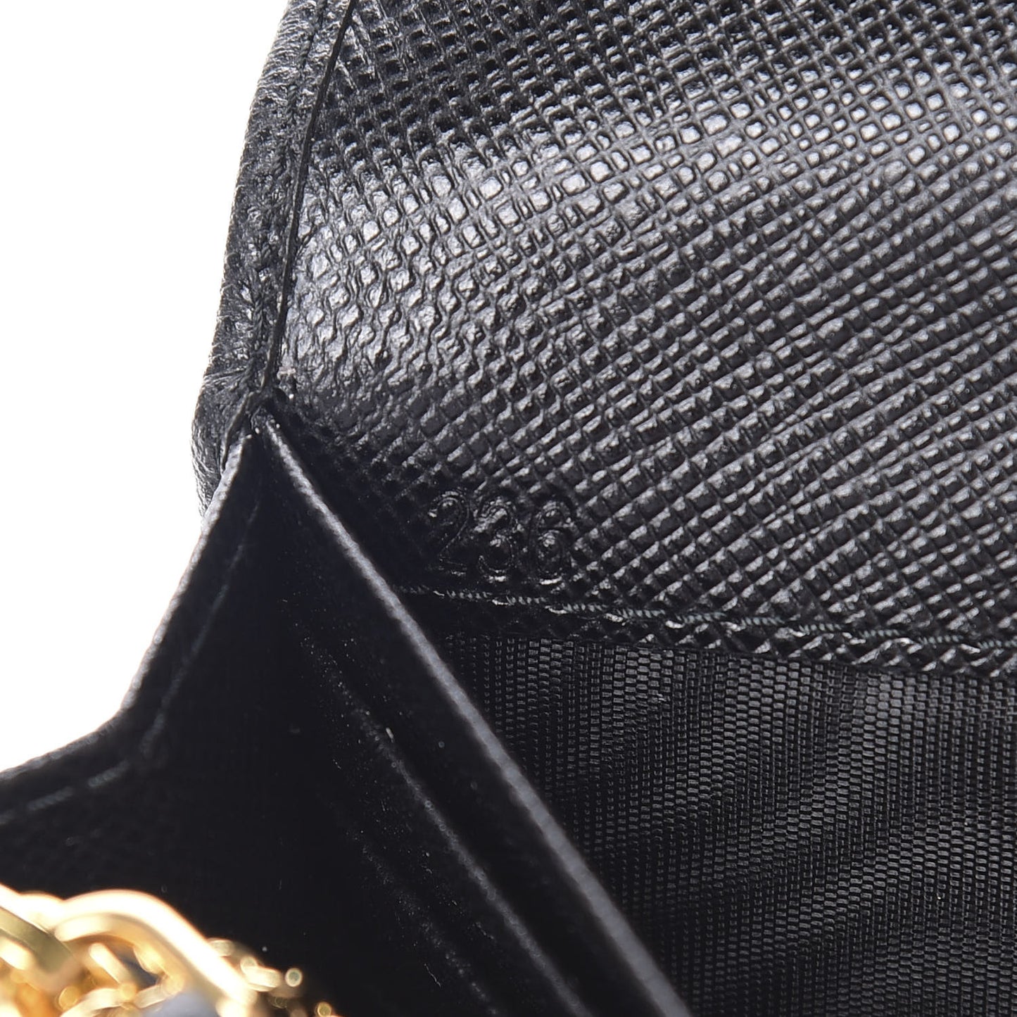 Saffiano Metal Bar Continental Flap Wallet Black