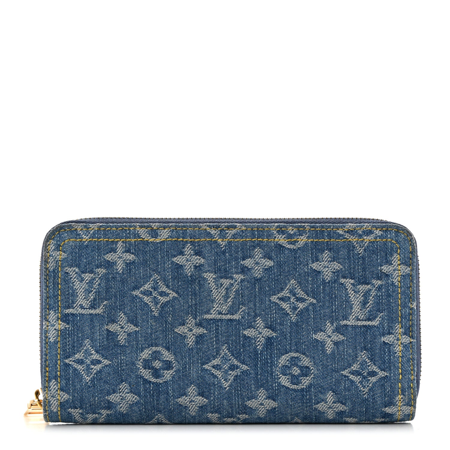 Louis Vuitton Monogram Denim Zippy Wallet NM Blue 1 of 6
