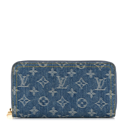 Louis Vuitton Monogram Denim Zippy Wallet NM Blue 1 of 6