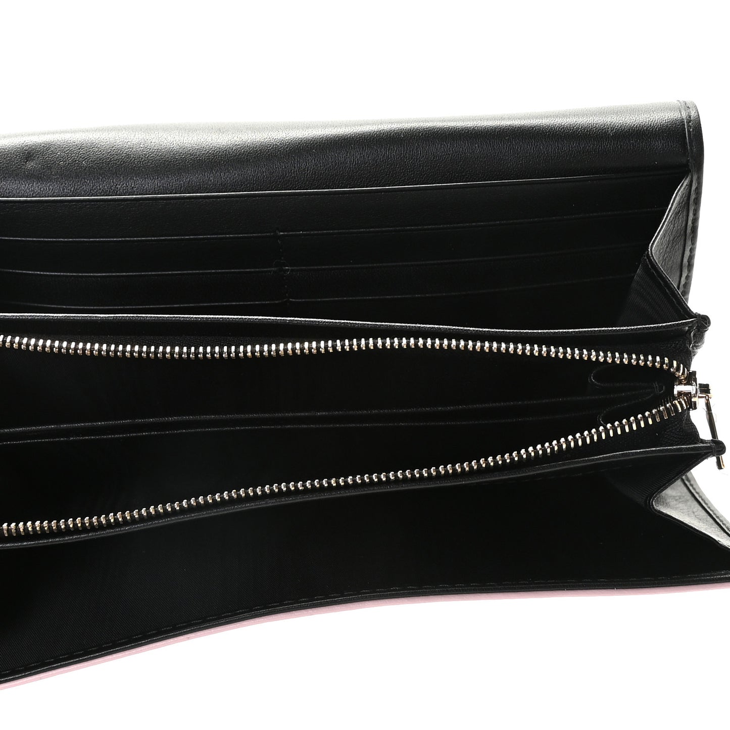 Vitello Quilted Continental Wallet Rosa