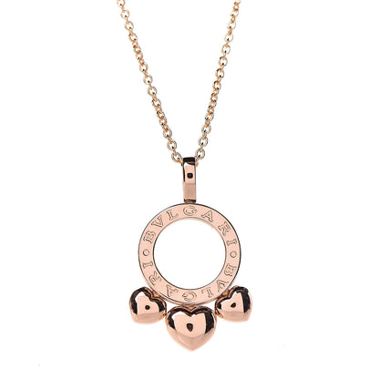 Bulgari 18K Rose Gold Allegra Pendant Necklace 4 of 7