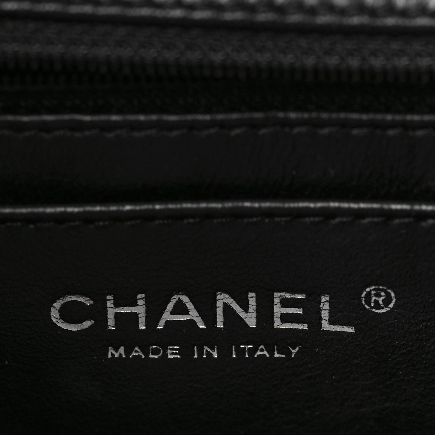 Patent Quilted Jumbo Single Flap Black