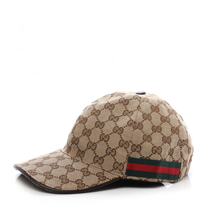 Gucci Monogram Web Baseball Hat L Beige Cocoa 1 of 6