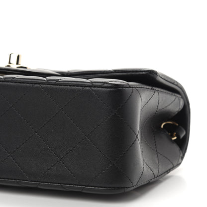 Chanel Lambskin Quilted Mini Rectangular Flap Black 9 of 9