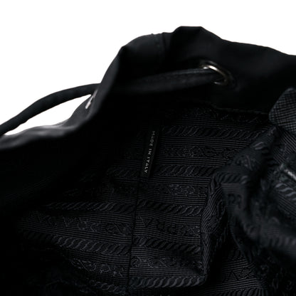 Prada Tessuto Nylon Saffiano Medium Backpack Black 6 of 24