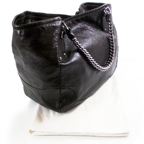 Prada Cervo Lux Chain Shoulder Bag Ebano 3 of 12