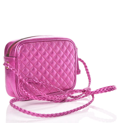 Gucci Laminated Nappa Trapuntata Mini Zumi Shoulder Bag Fuxia 3 of 9