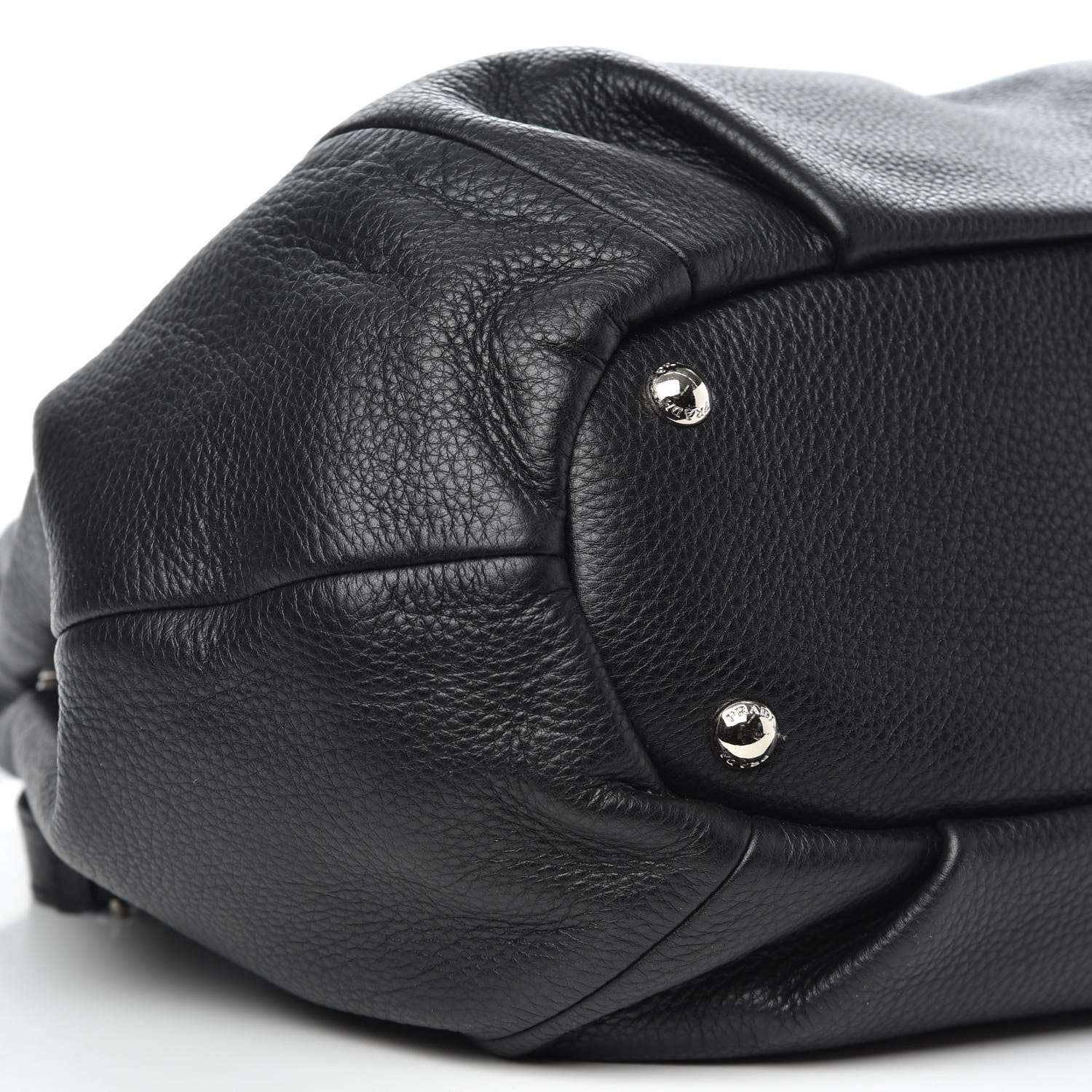 Prada Vitello Daino Satchel Black 8 of 9