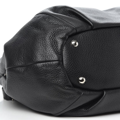 Prada Vitello Daino Satchel Black 8 of 9