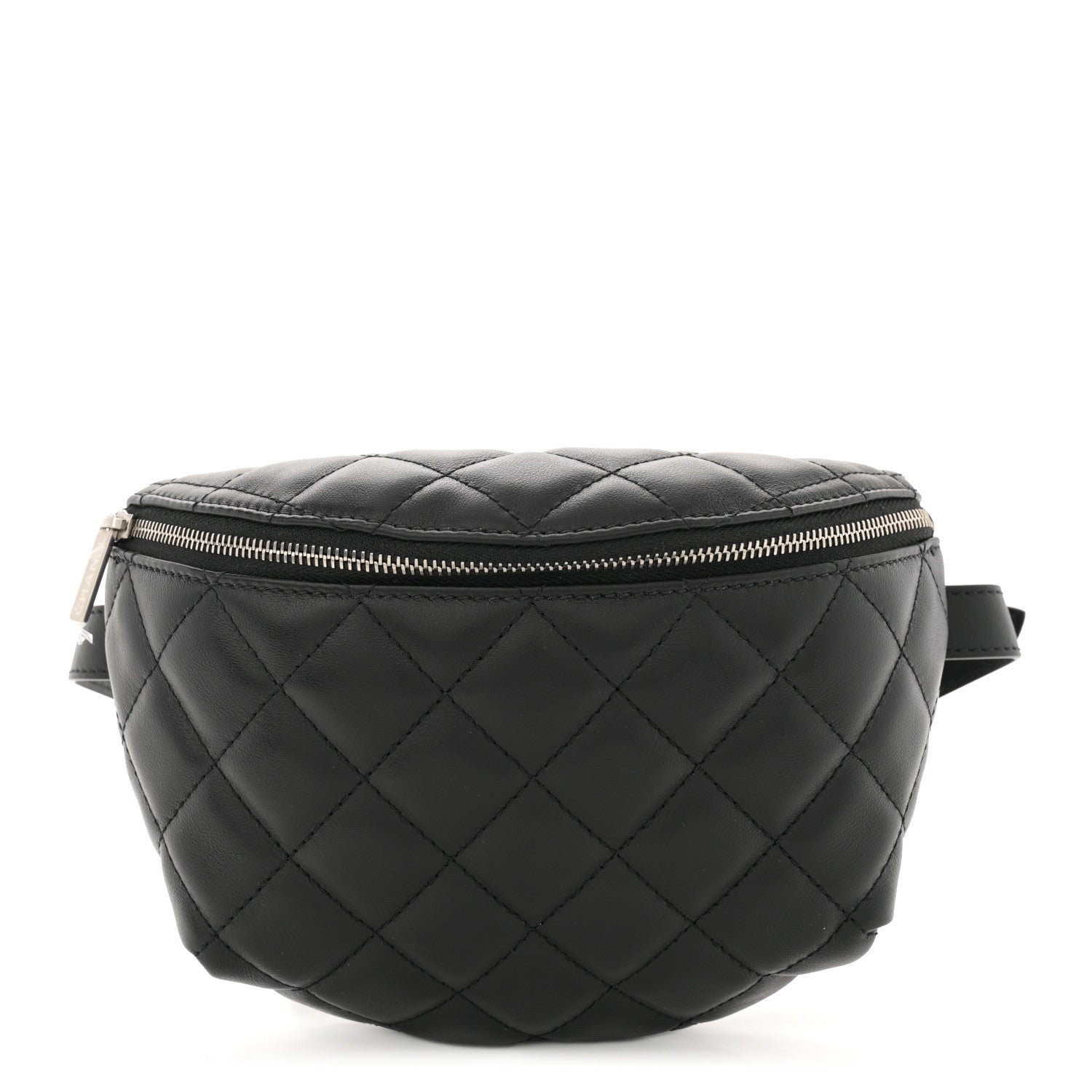 Chanel Calfskin Quilted Waist Belt Bag Black 1 of 11