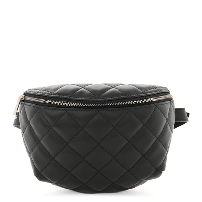 Chanel Calfskin Quilted Waist Belt Bag Black 1 of 11