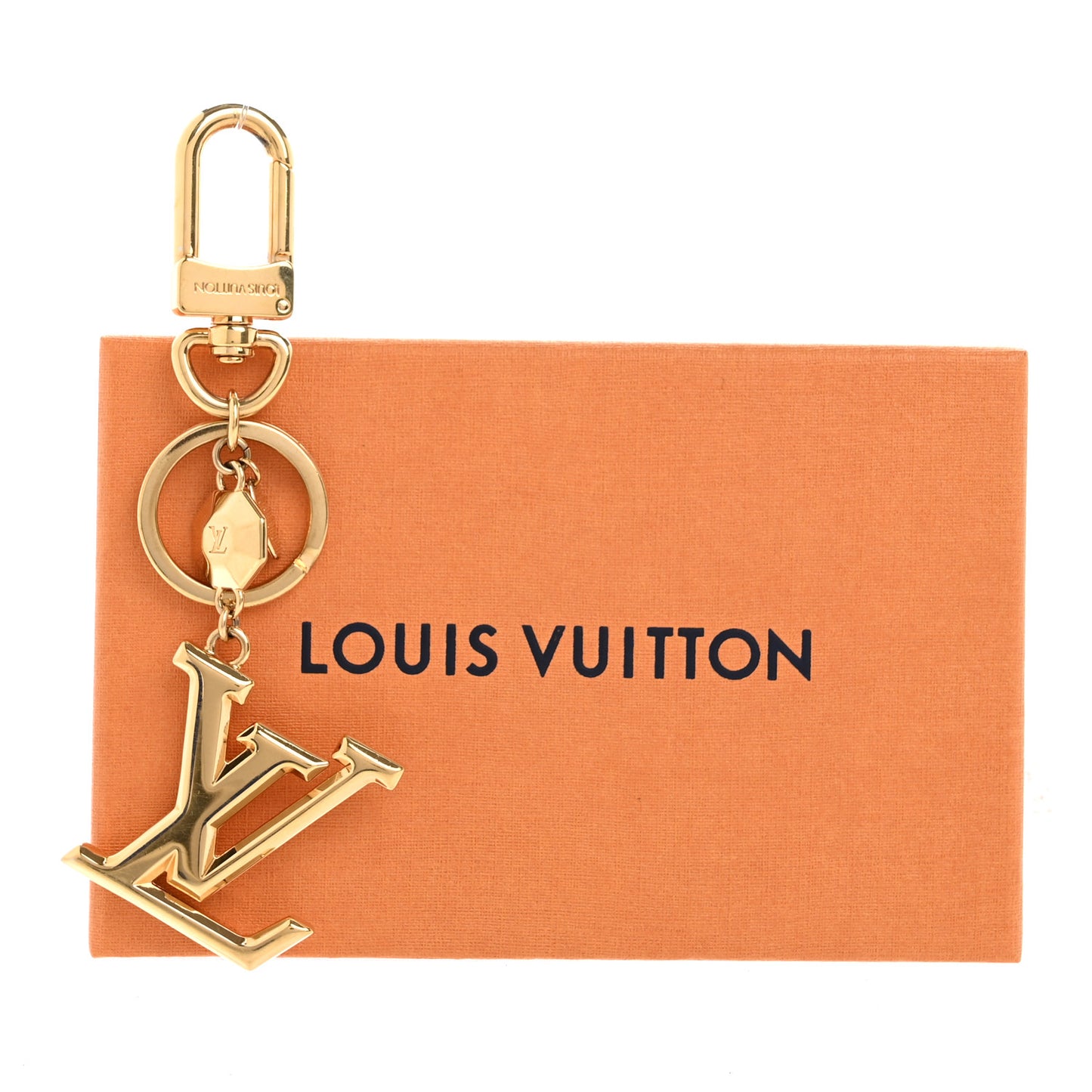 LV Facettes Bag Charm Key Holder Gold