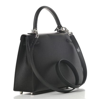 Hermes Epsom Kelly Sellier 25 Black 3 of 14