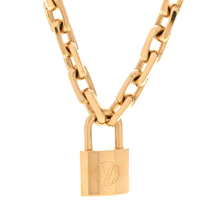 Louis Vuitton LV Edge Necklace Cadenas Gold 4 of 8