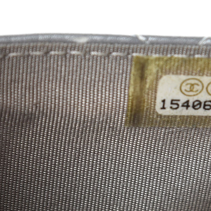 Chanel Metallic Calfskin Quilted Palette Card Holder Silver 8 of 12