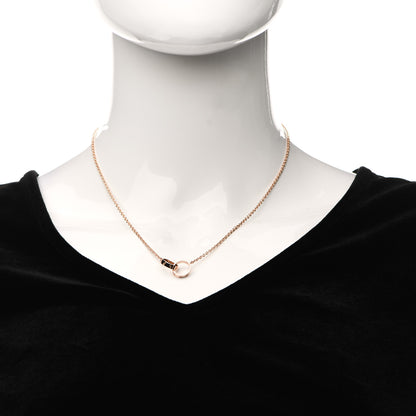 Cartier 18K Pink Gold Interlocking LOVE Necklace 2 of 6