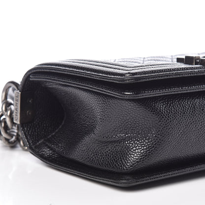 Chanel Caviar Quilted Small Boy Flap Black 9 of 10