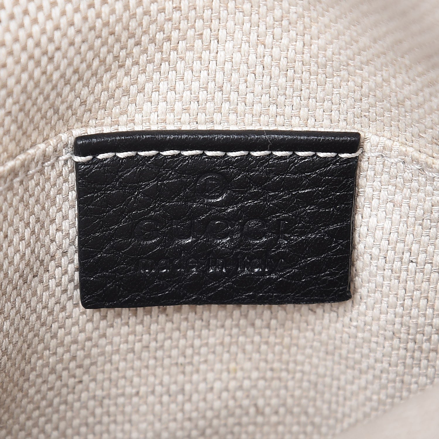 Gucci Pebbled Calfskin Mini Soho Chain Bag Black 6 of 7