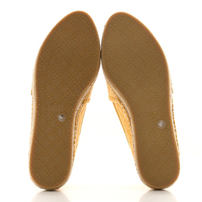 Gucci Microguccissima Soft Espadrilles 37 New Buttercup 5 of 14