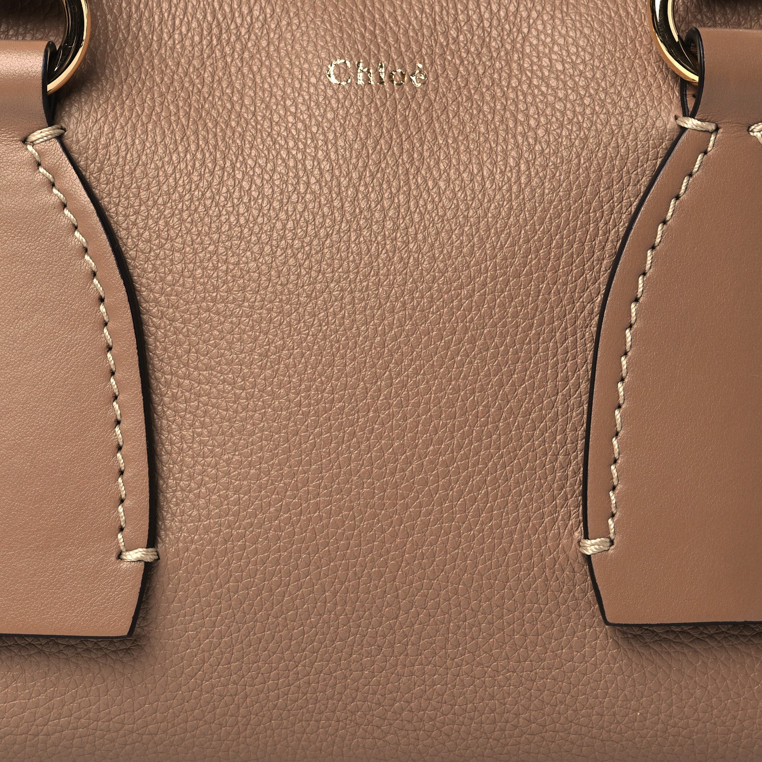 Chloe Calfskin Small Daria Cement Brown 10 of 12