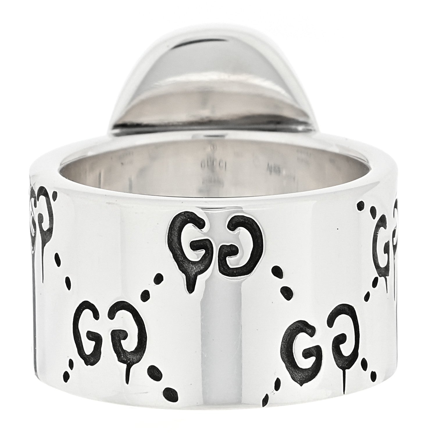 Gucci Sterling Silver GucciGhost Ring 52 6 3 of 4