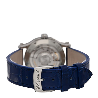 Chopard Stainless Steel Alligator Diamond 36mm Happy Sport Sun, Moon and Stars Automatic Watch 3 of 4