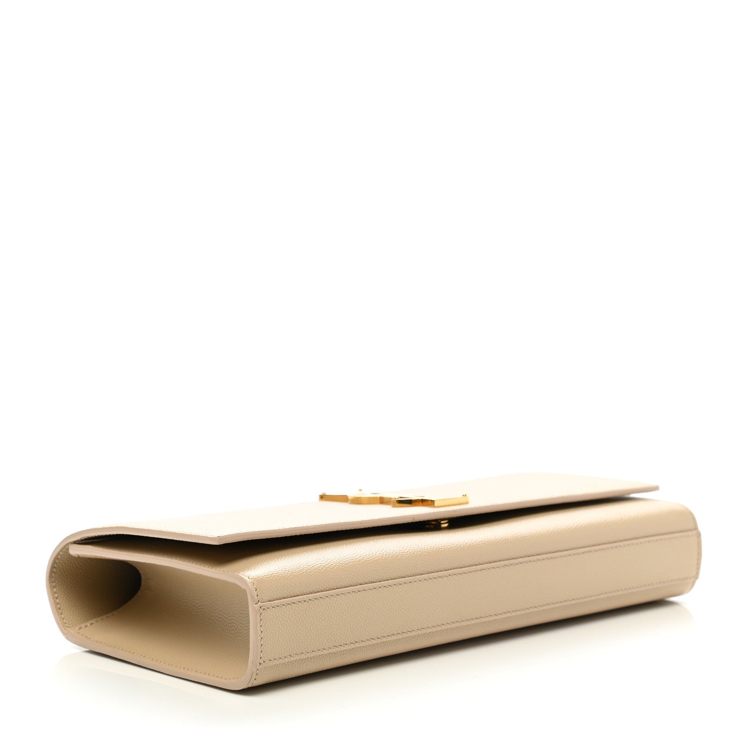 Saint Laurent Grain De Poudre Classic Monogram Cassandre Clutch Nude Powder 3 of 9