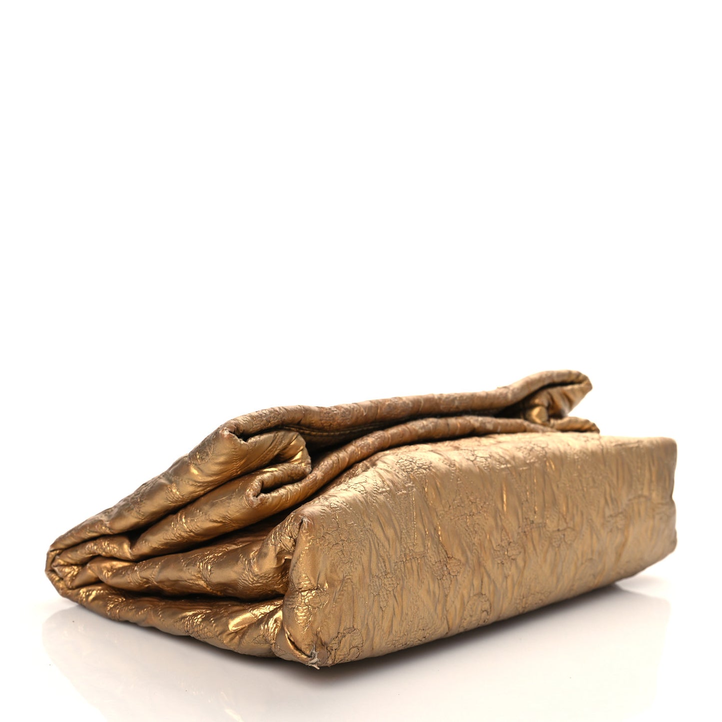 Jacquard Quilted Monogram Limelight Clutch PM Gold