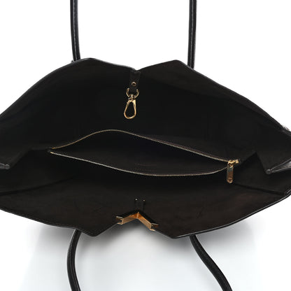 Louis Vuitton Calfskin Monogram Kimono Tote Black 4 of 5