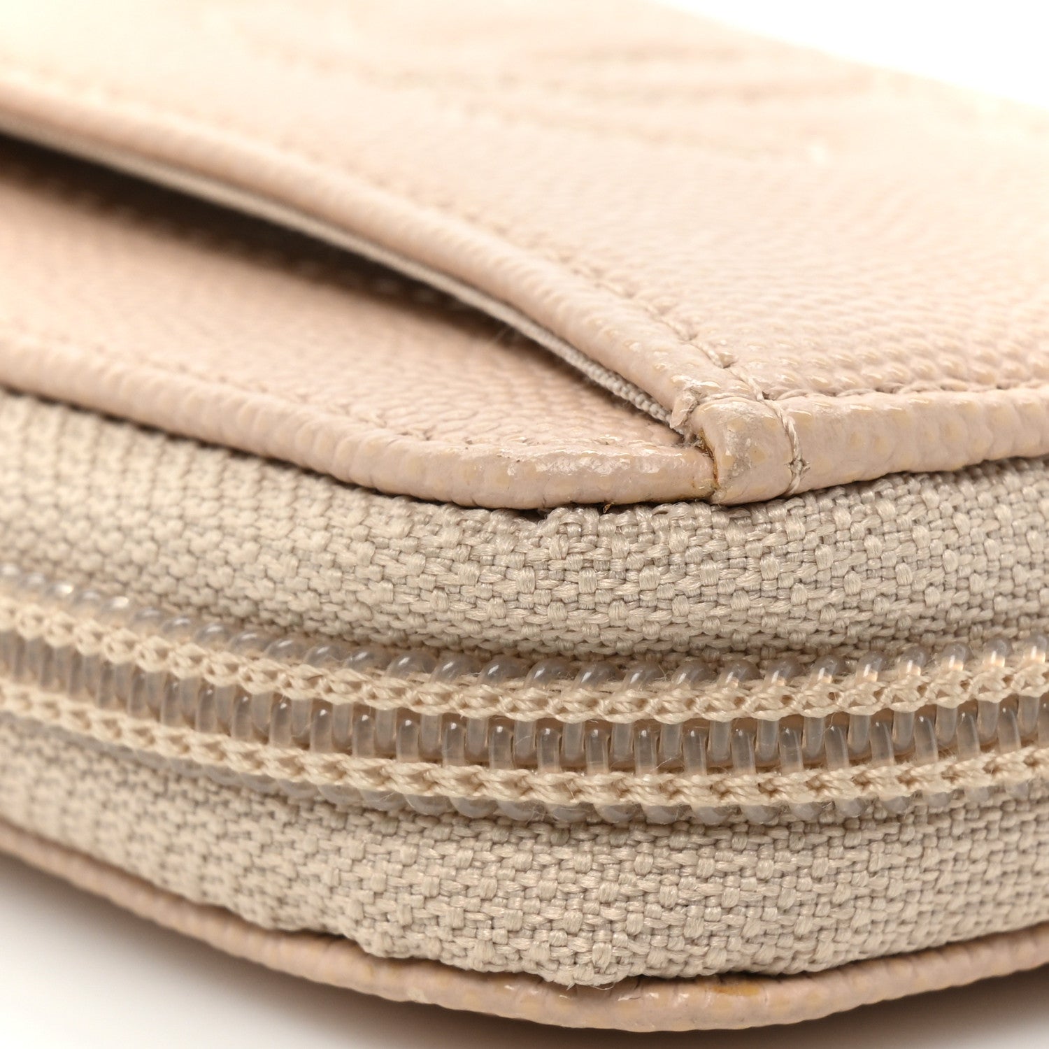 Chanel Caviar Timeless CC Zip Around Coin Purse Beige Clair 16 of 17