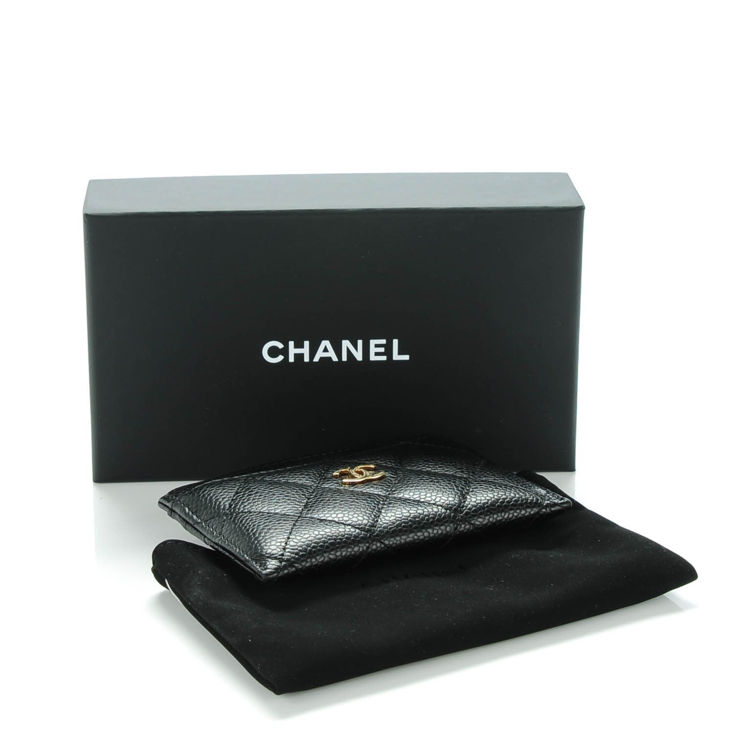 Chanel Caviar Quilted Card Holder Black 4 of 8