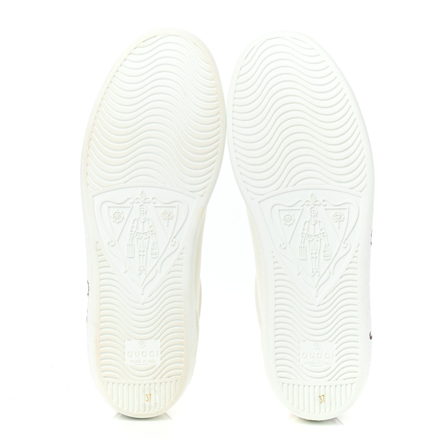Gucci Calfskin Orgasmique Sneakers 37 Bianco Hibiscus Red 5 of 9
