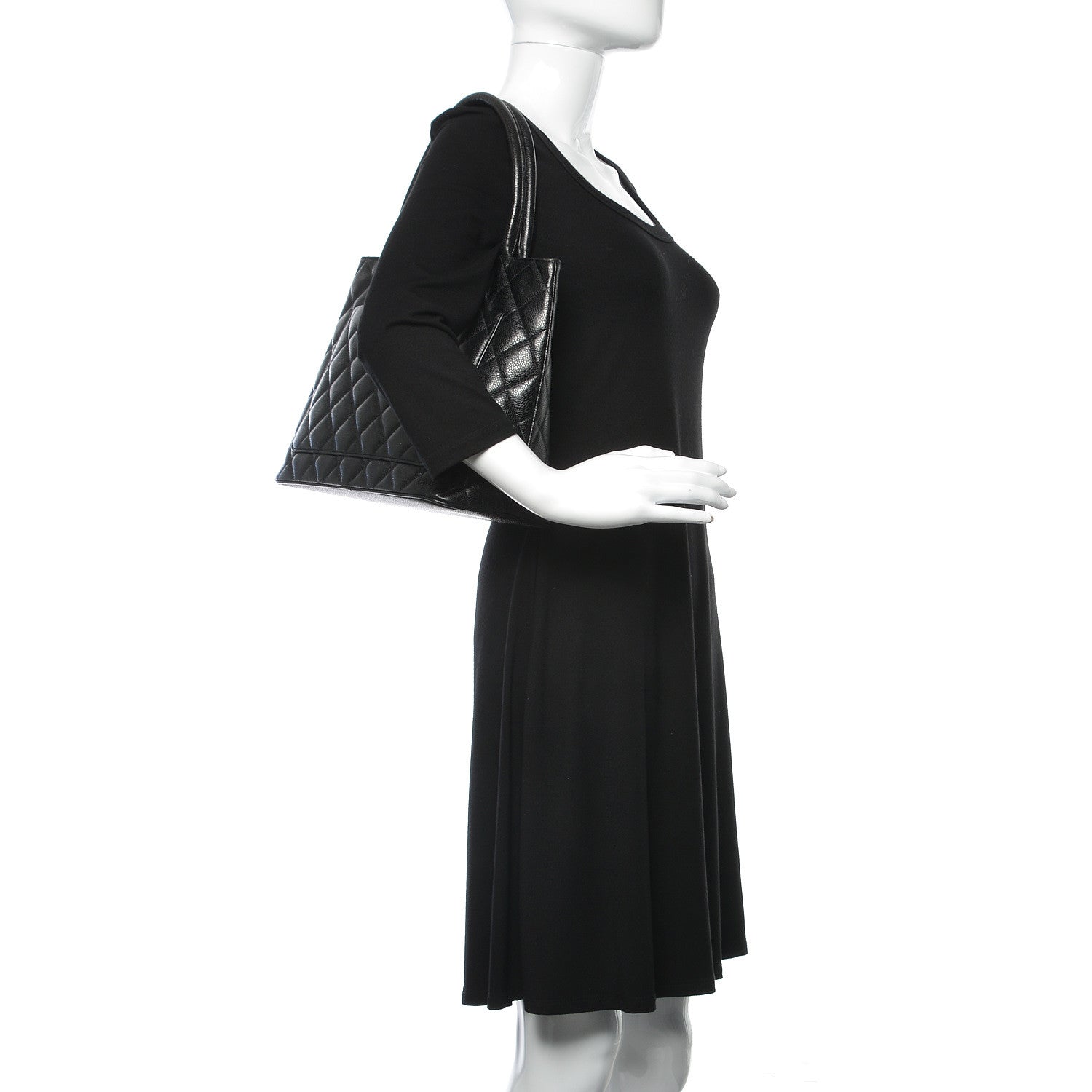 Chanel Caviar Quilted Medallion Tote Black 2 of 11