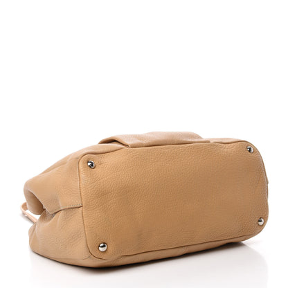 Prada Vitello Daino Pushlock Tote Sughero 4 of 14