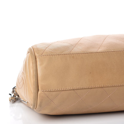 Chanel Lambskin Stitched Medium Ultimate Soft Tote Beige 5 of 16