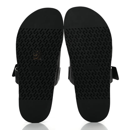Hermes Calfskin Mens Chypre Sandals 42.5 Black 5 of 9