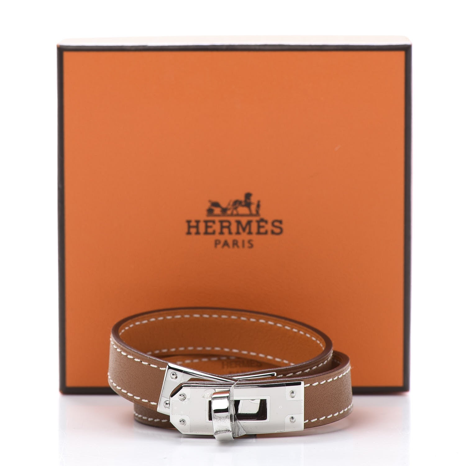 Hermes Swift Kelly Double Tour Bracelet T1 Gold 6 of 6