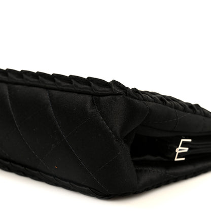 Chanel Satin Crystal Woven Clutch Black 11 of 11