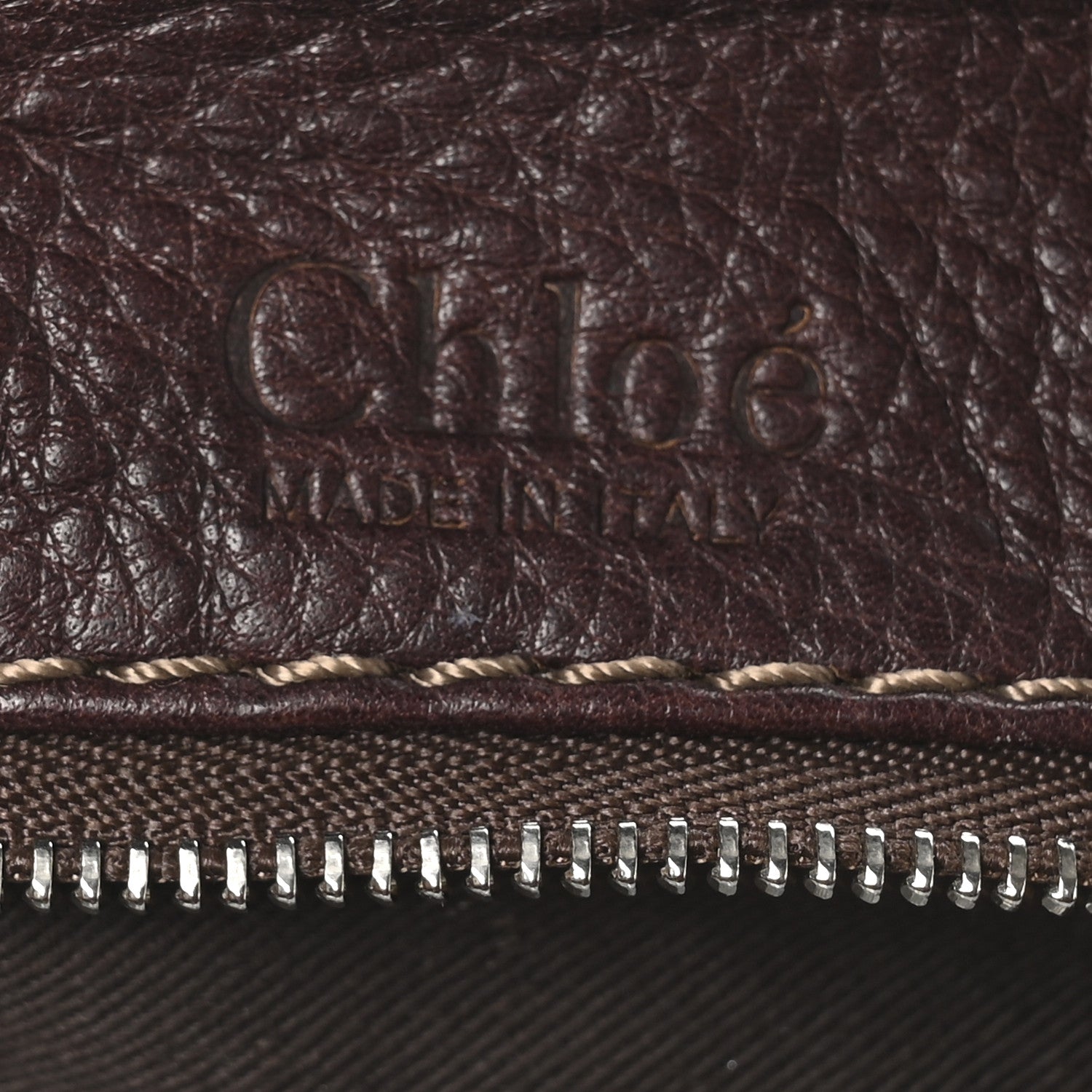 Chloe Calfskin Medium Paddington Satchel Chocolate 6 of 9