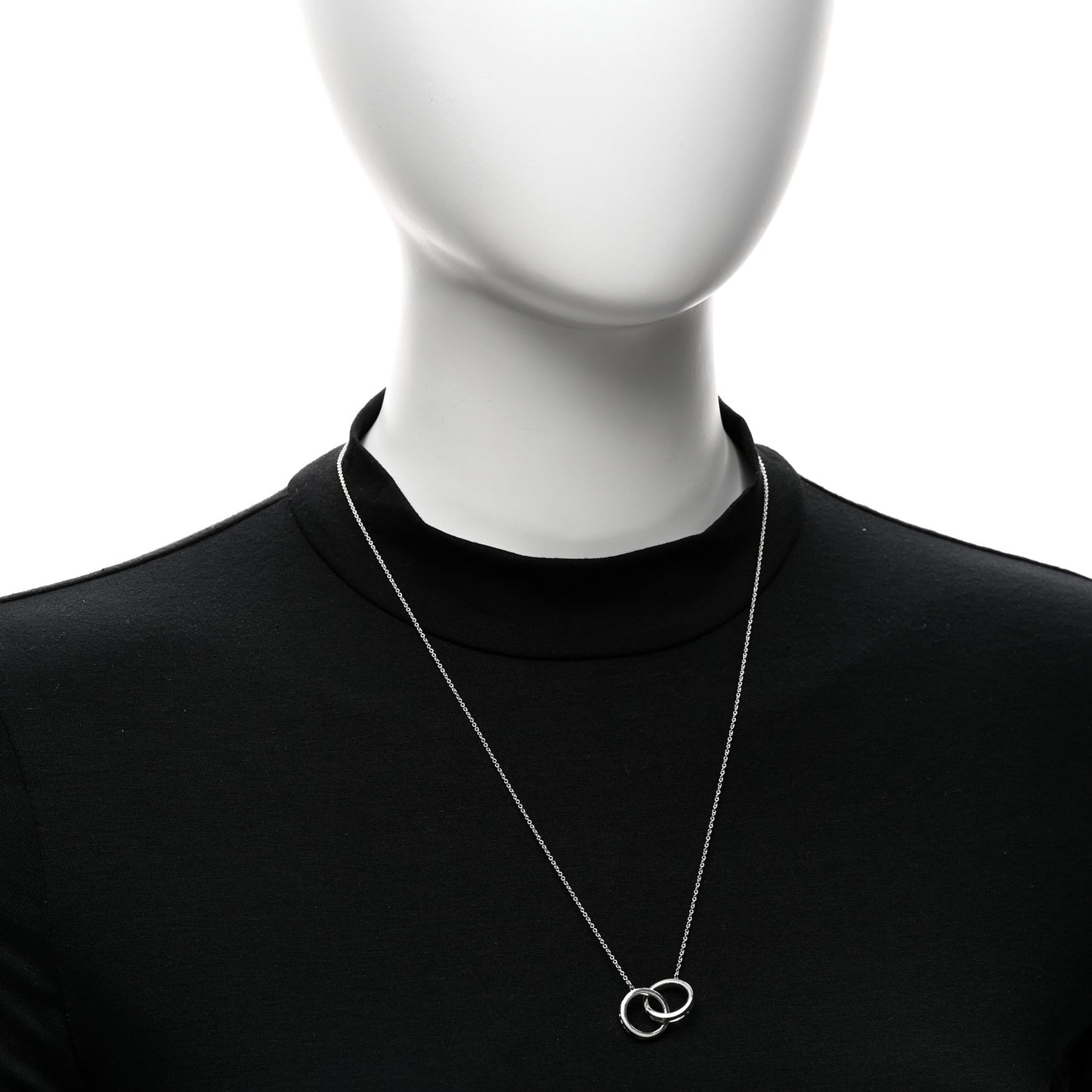 Sterling Silver 1837 Interlocking Circles Pendant Necklace