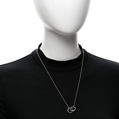 Tiffany Sterling Silver 1837 Interlocking Circles Pendant Necklace 2 of 4