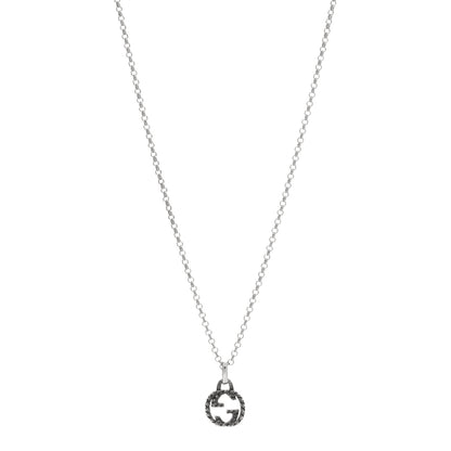 Gucci Sterling Silver Interlocking G Pendant Necklace 1 of 2